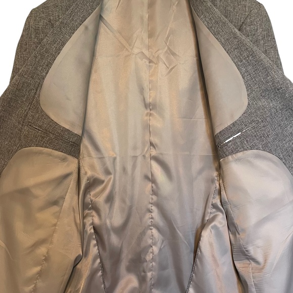 Coofandy Gray One Button Blazer Sports Coat Suit Jacket Size XL - Picture 4 of 6